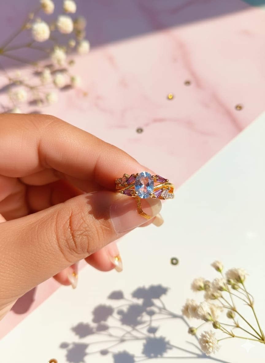 Gold Plated Elegant Rings for Women | Ladies Fashion Jewelry