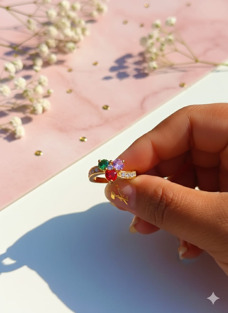 Gold Plated Elegant Rings for Women | Ladies Fashion Jewelry